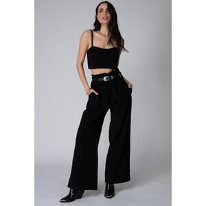 Stillwater CORDUROY KNOTCH WAIST PANT Wide Leg Size Large